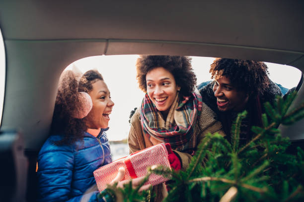 istock Happy girl with Christmas present 1081006116
