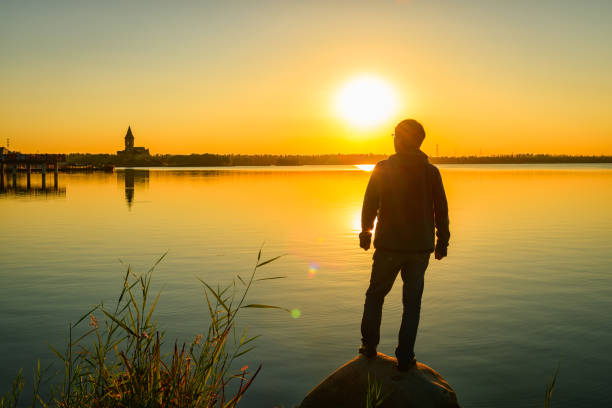 istock Young man enjoying the freedom in nature. 1081013134