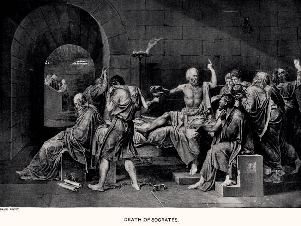 сократ (xxxl) - philosopher classical greek greek culture greece stock illustrations