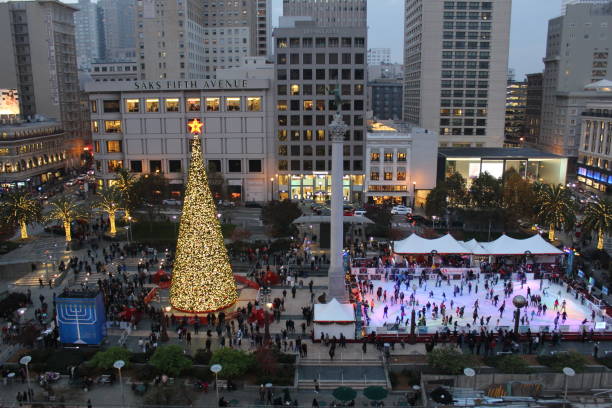 Union square Christmas , San Francisco , California
