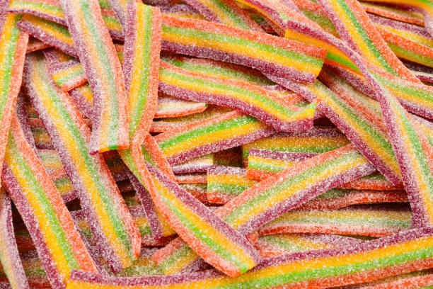 istock Colorful jelly beans background. Jelly candies pattern. 1081026310