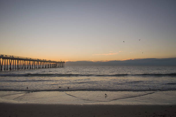istock Hermosa Beach and pier at Sunset in winter 1081049446