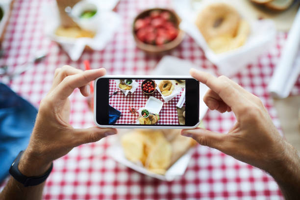 istock Unrecognizable Man Taking Pictures via Smartphone 1081051578