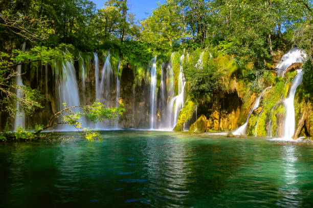 istock Beautiful waterfall in Plitvice Lakes National Park. Croatia 1081060108