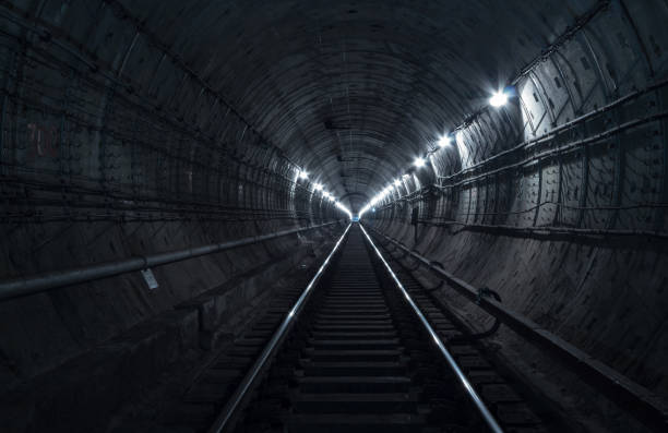 istock Underground tunnel. Industrial 1081063850