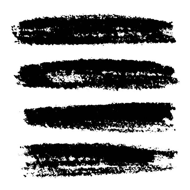 istock Vector set of hand drawn brush strokes, stains for backdrops. Monochrome design elements set. One color monochrome artistic hand drawn backgrounds. 1081072536