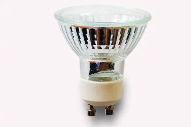 Photo of halogen bulb, transparent