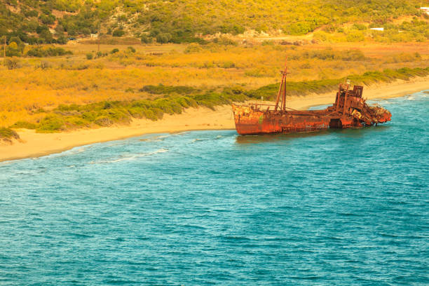istock The famous shipwreck near Gythio Greece 1081078798