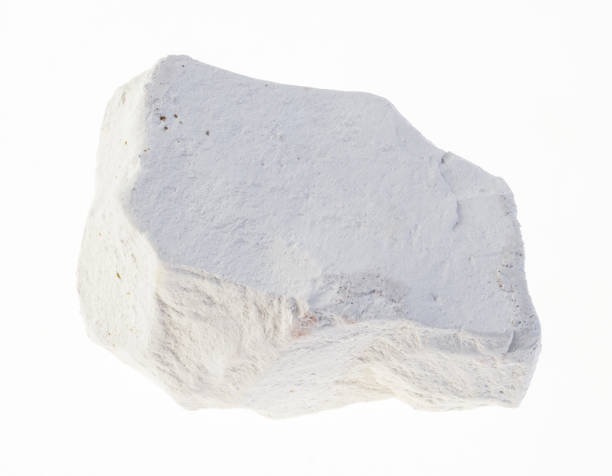 istock piece of raw chalk stone on white 1081082276