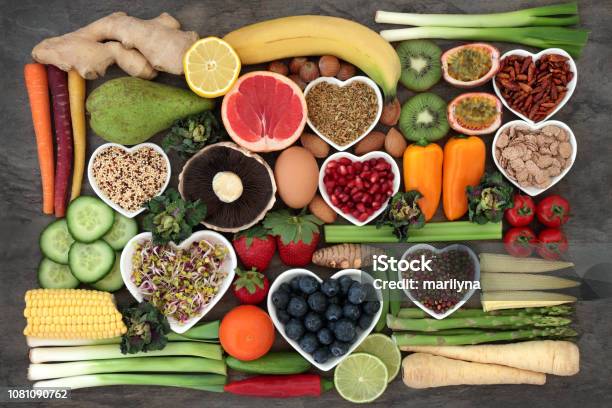 Super Food For A Healthy Diet Stock Photo - Download Image Now - Healthy Eating, Food, Vitamin