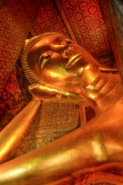 istock Sleeping buddha statue at Bangkok Thailand. 1081103718