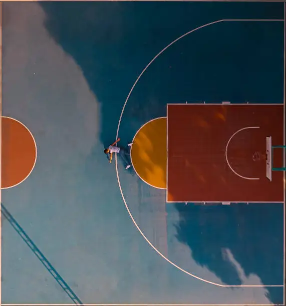 Photo of Shooting basketball field with drone from above