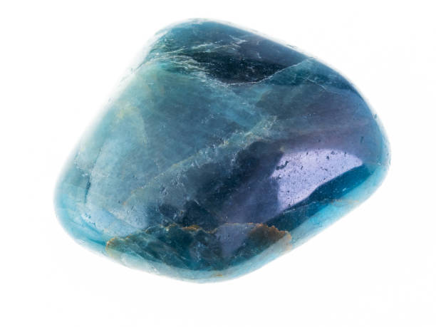 istock polished blue green apatite gem stone on white 1081109958