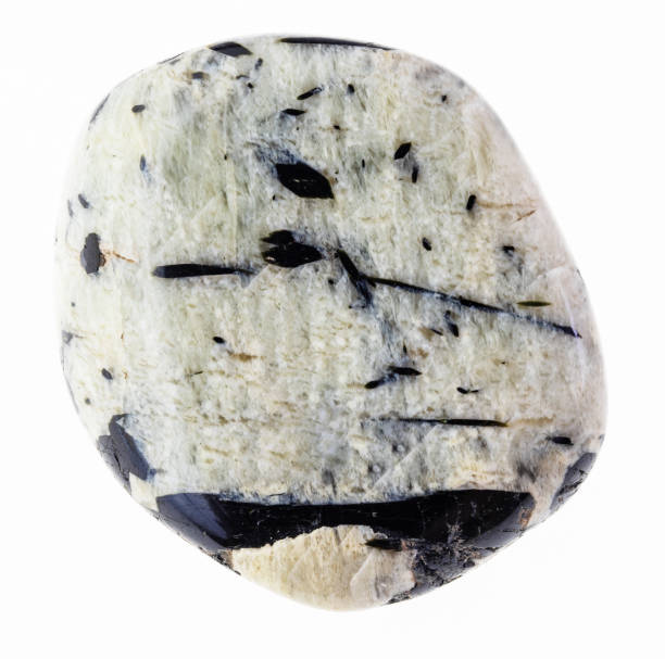istock polished aegirine crystals in microcline stone 1081110074