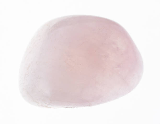 istock polished pink petalite gem stone on white 1081110182