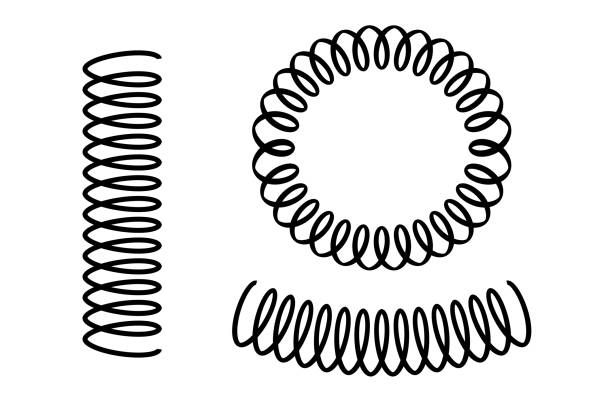 illustrations, cliparts, dessins animés et icônes de silhouette vecteur d’icône de printemps - machine part illustrations