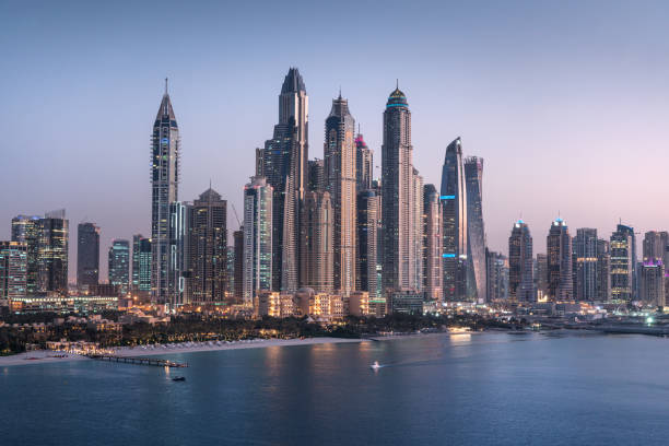 istock Dubai Marina Skyscrapers 1081114666