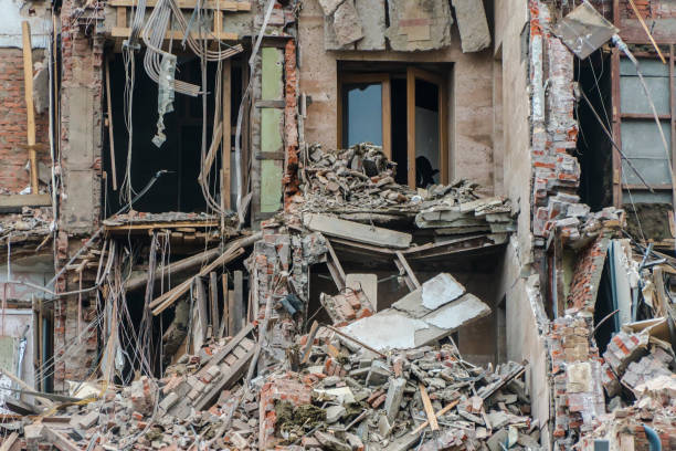 istock the interior of the destroyed building 1081117932