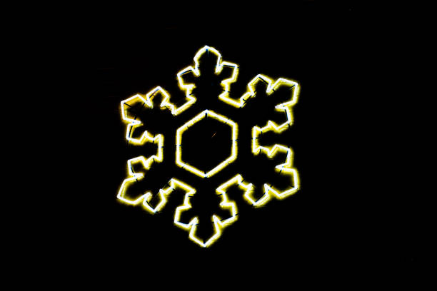 christmas beauty festive shining star on a black background