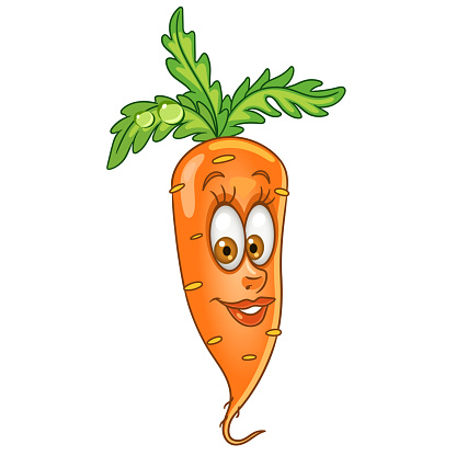 Ilustración de Dibujos Animados Zanahoria Vegetales y más Vectores Libres  de Derechos de Agricultura - Agricultura, Alimento, Belleza - iStock