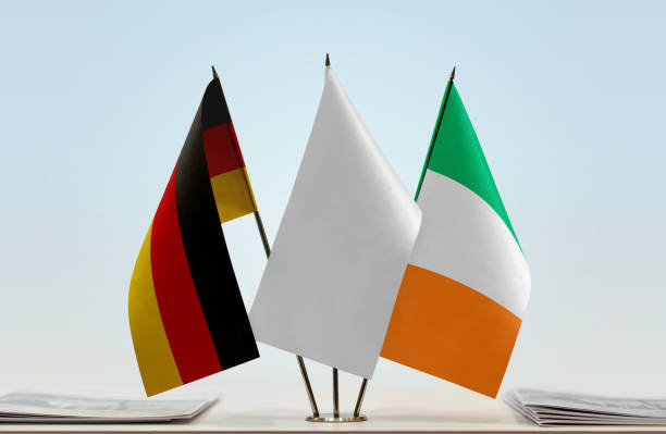 istock Flags of Germany and Ireland 1081132186