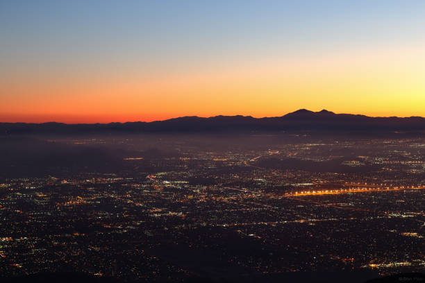 istock Night falls on San Bernardino county 1081143480