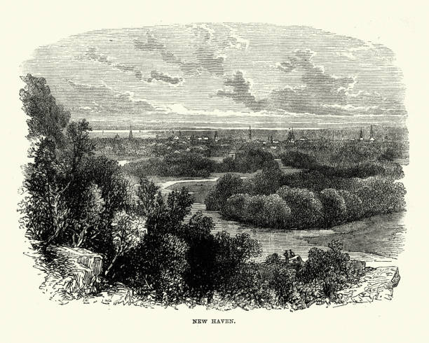 istock View of New Haven, Connecticut 19th Century 1081143842