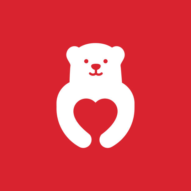 stockillustraties, clipart, cartoons en iconen met illustratie voor briefkaart voor de vakantie - beer