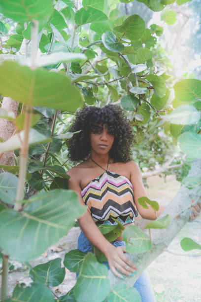 istock Natural girl in nature 1081178678