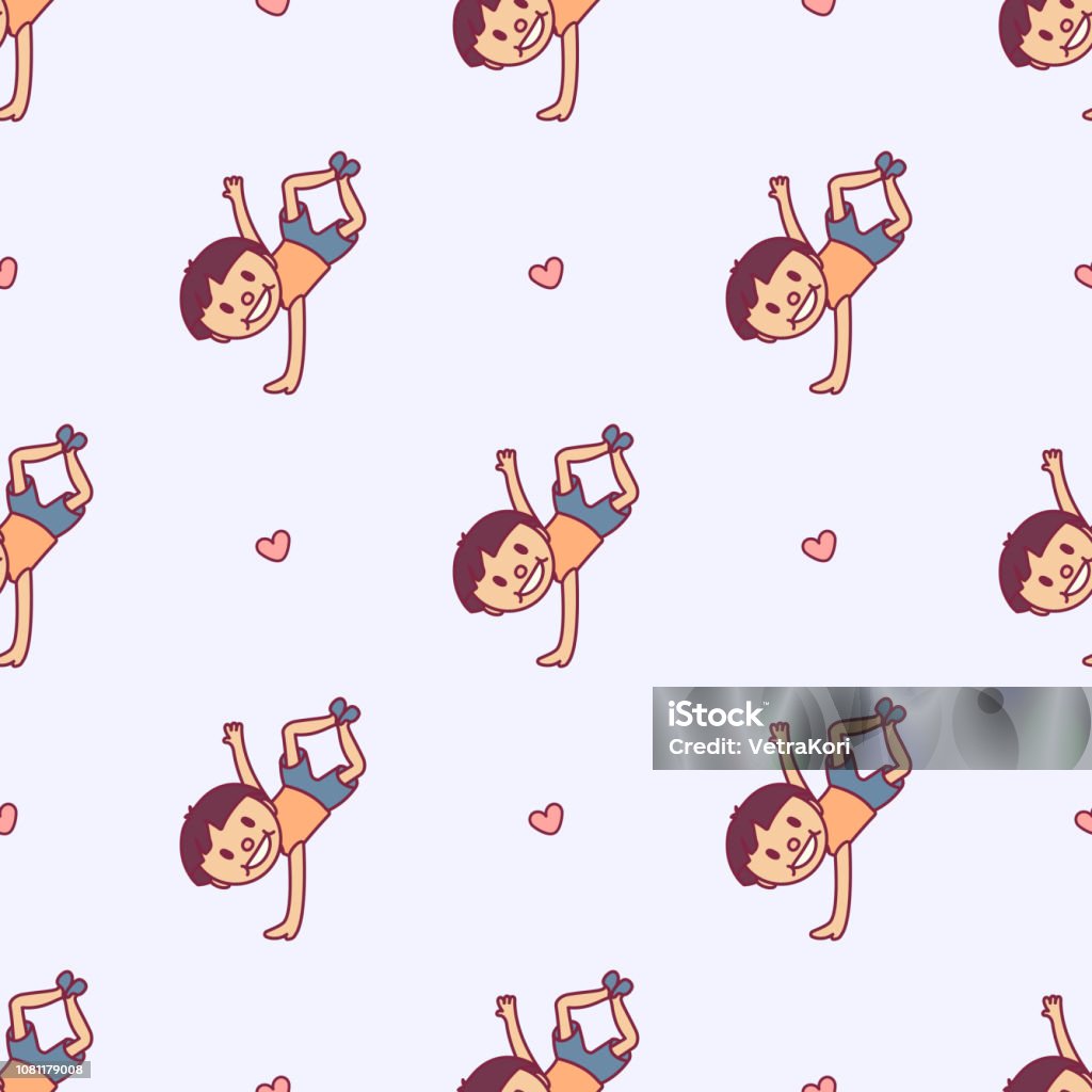 Size Pattern Cartoon Vector Cartoon Seamless Pattern Stock Illustration - Download Image Now ...