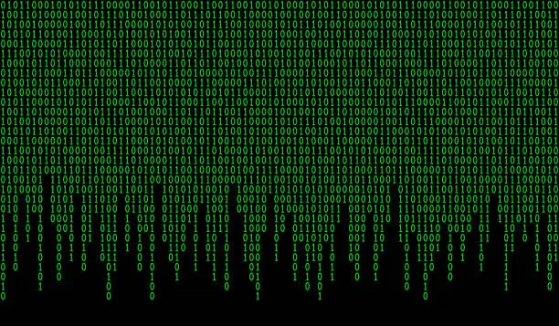 Vector illustration of Binary code pattern