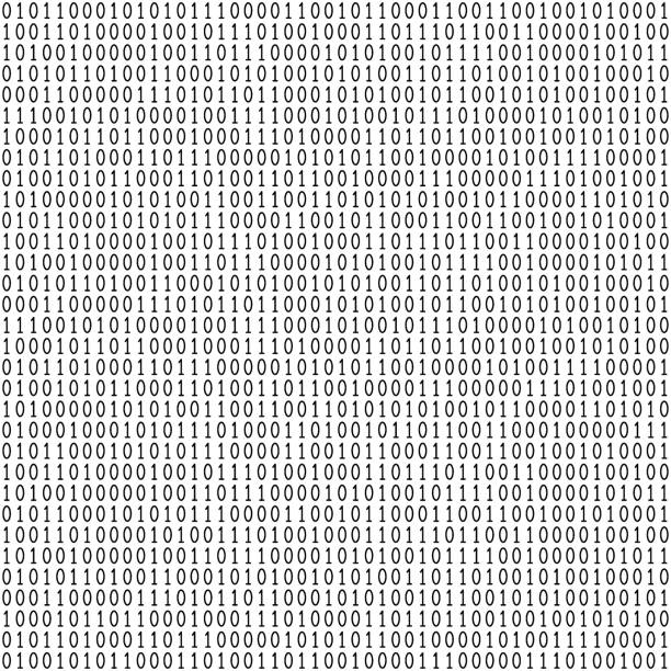 Binary code seamless pattern Binary code seamless pattern. Computer background with 1 and 0 numbers. Data and technology. Black and white vector illustration. binary-code stock illustrations
