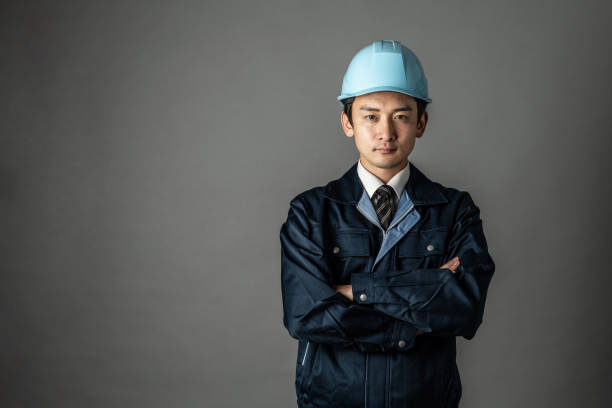 ingeniero asiático dirigido. - industry asian ethnicity asia manager fotografías e imágenes de stock