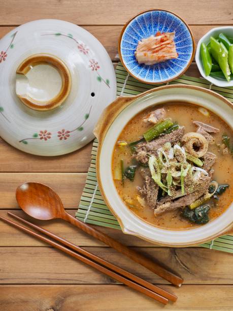 istock Korean food Goat soup 1081190042