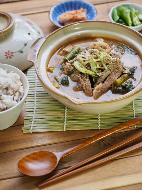 istock Korean food Goat soup 1081190086