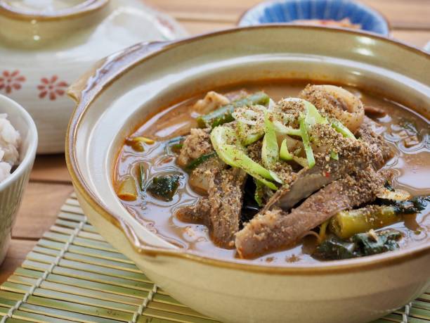istock Korean food Goat soup 1081190106