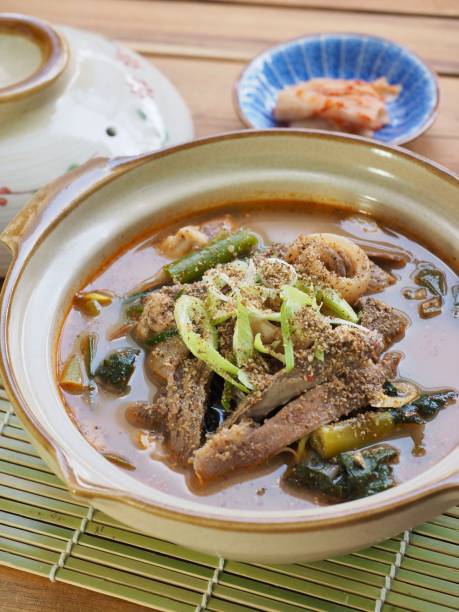 istock Korean food Goat soup 1081190112