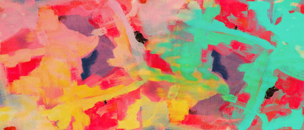 istock abstract oil paint texture on canvas background. 1081199650
