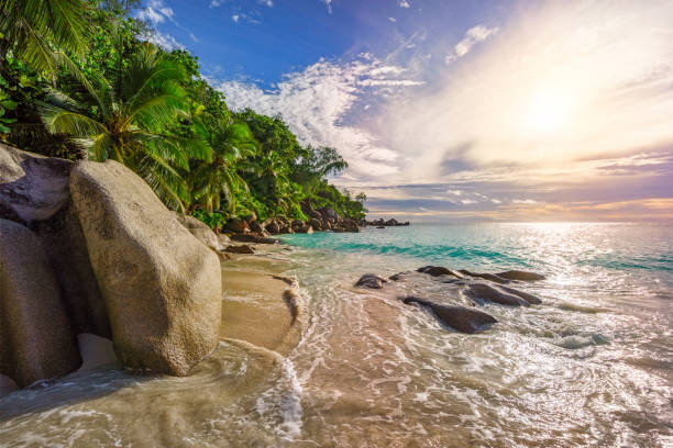 istock sunny day on paradise beach anse georgette,praslin seychelles 13 1081211644