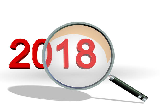 istock 2018 review zoom focus on details text numbers len - 3d rendering 1081228852