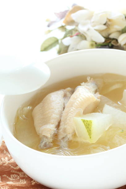 istock Chinese food, Chicken wing and winter melon soup 1081231002