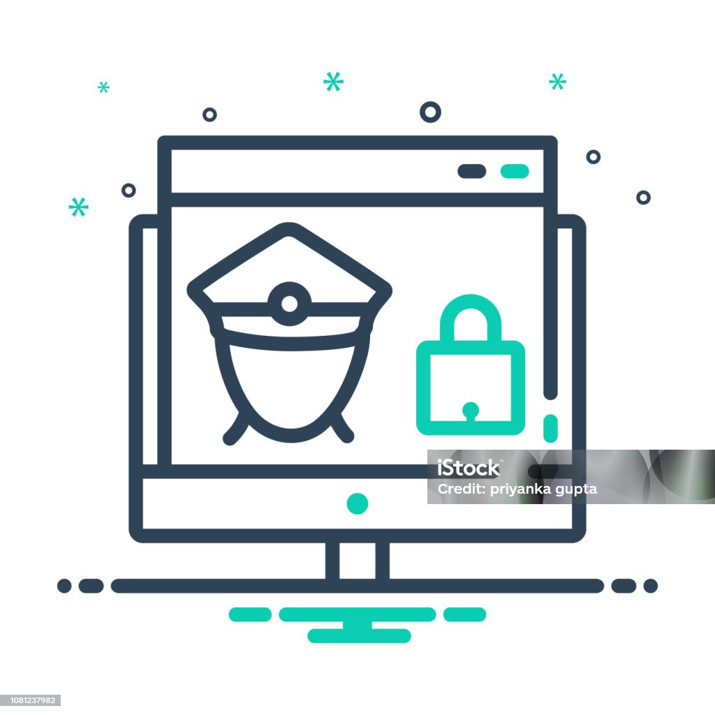 Web Guard Stock Illustration - Download Image Now - Computer Software ...