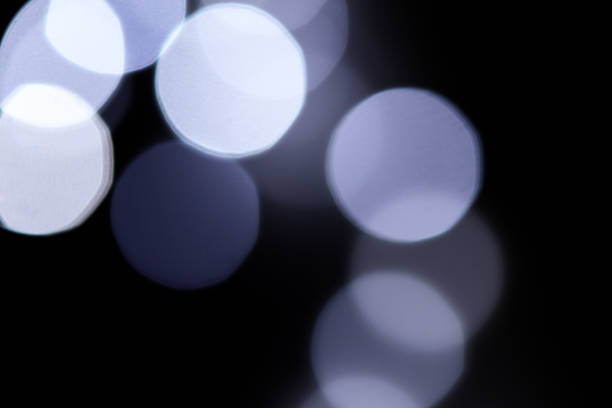 istock Abstract blue bokeh on dark background, Christmas blurred background 1081246706