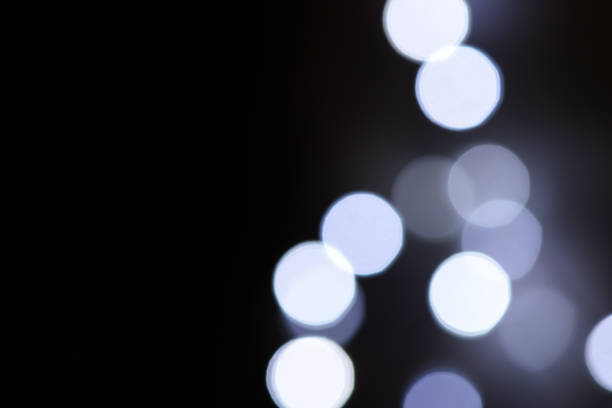 istock Abstract blue bokeh on dark background, Christmas blurred background 1081246718
