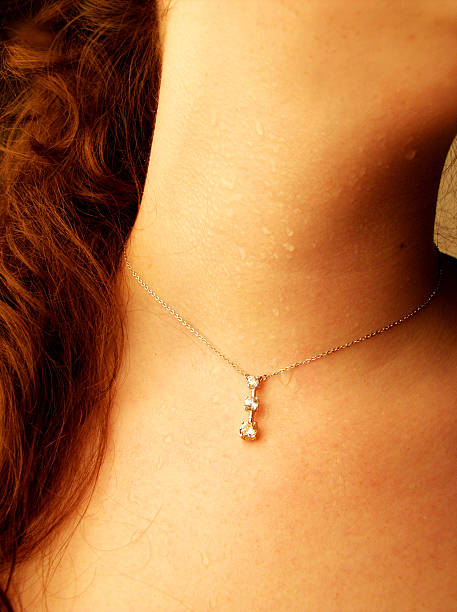 istock Diamond necklace on hot girl 108124929