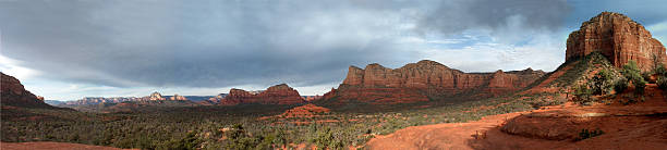 at bell rock in Sedona stock photo