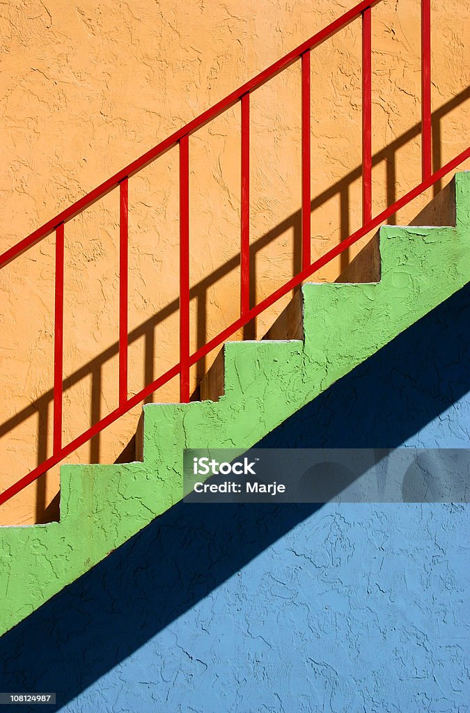 색상화 외부 계단을 - 로열티 프리 계단 스톡 사진