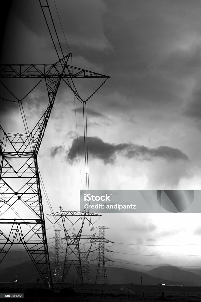 Tempesta di potere - Foto stock royalty-free di Ambientazione esterna