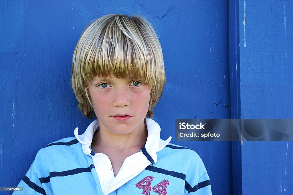 Blue Boy  8-9 Years Stock Photo