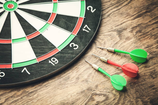 istock Target dart with arrows. Success concept 1081261546
